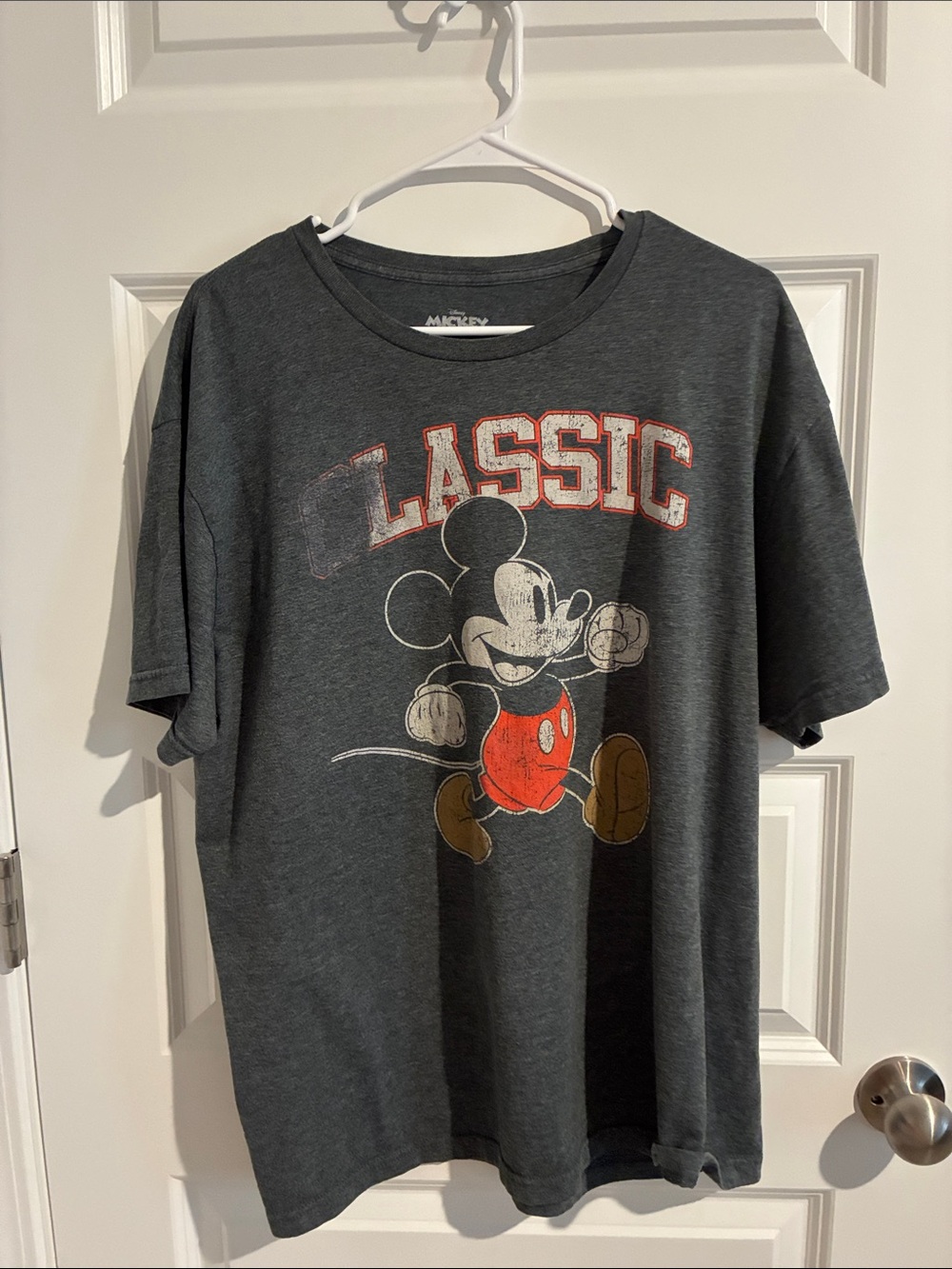 Classic Mickey Graphic Tee - Charcoal Gray